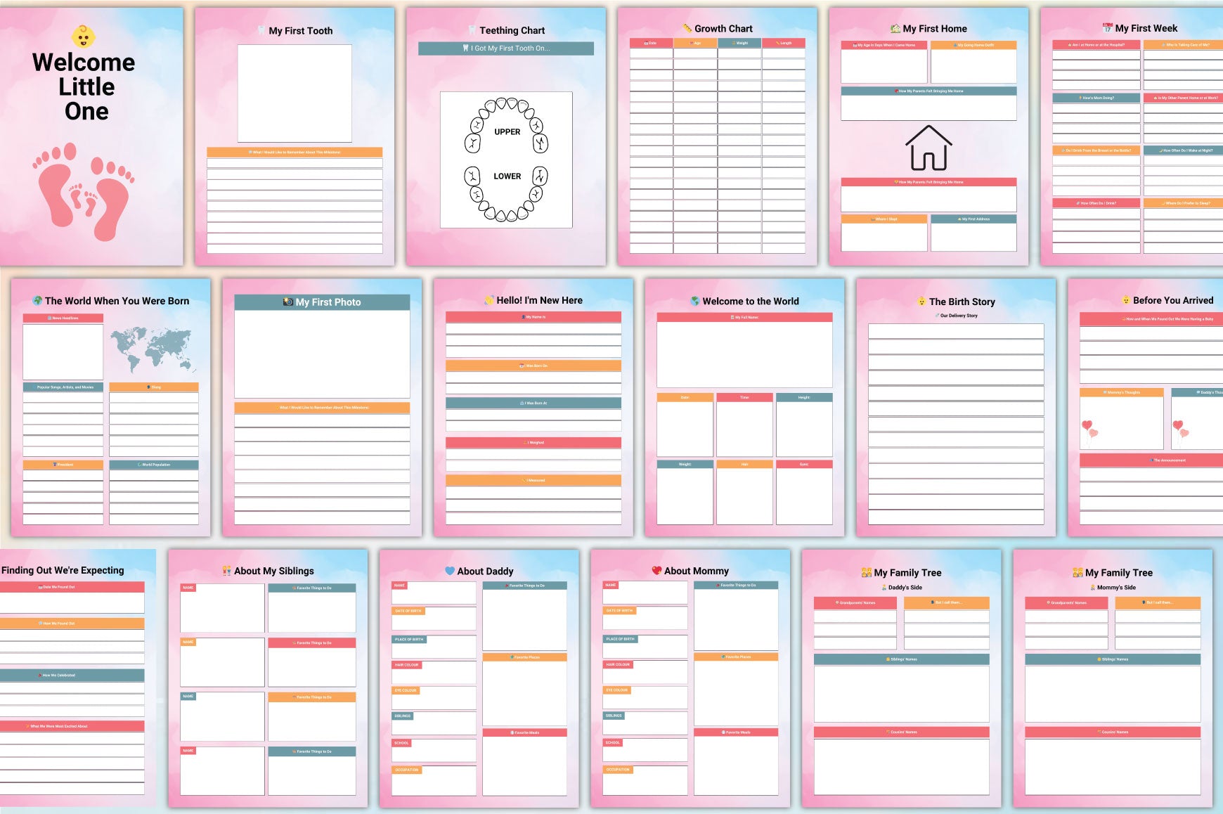 Sweet Baby Memories Journal