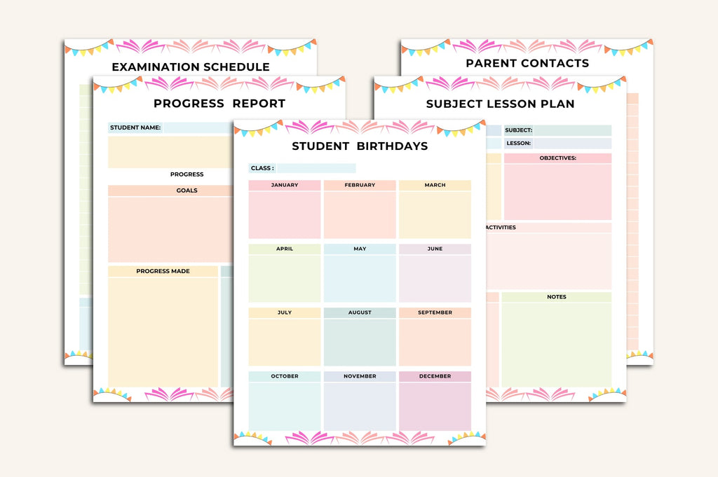 Teacher Planner 100 Workbook