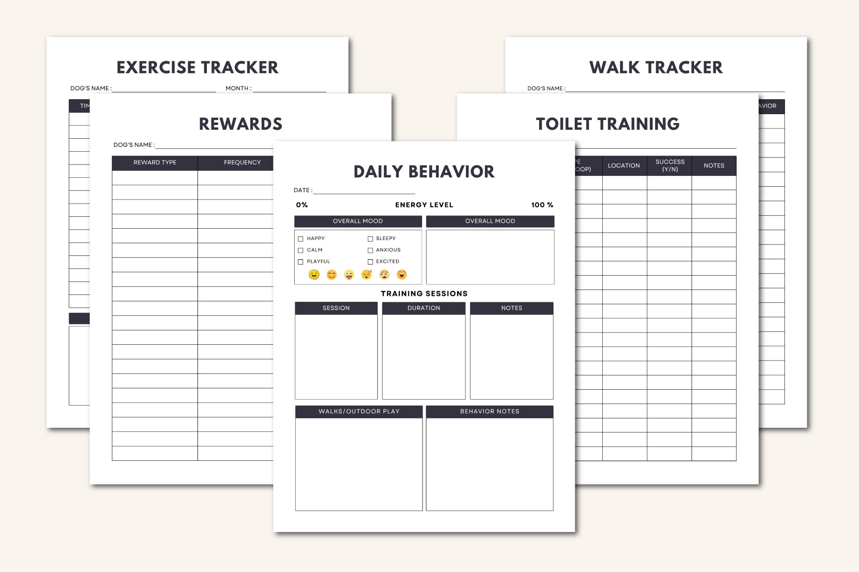 Dog Training Planner