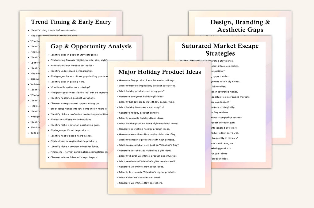 Etsy Product Idea Prompts
