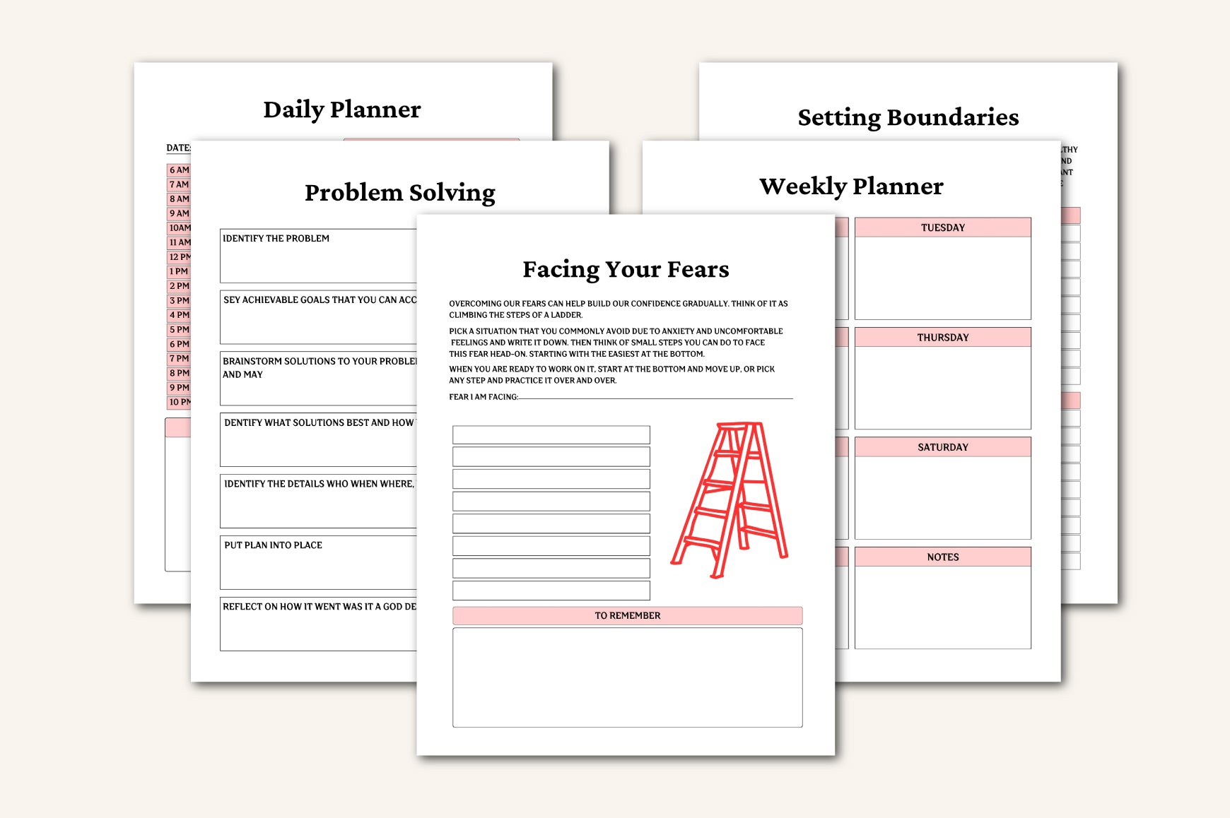 Anxiety Depression Workbooks