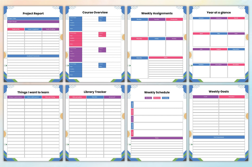 Student Success Method Planner