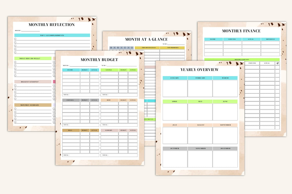 Yearly Daily Weekly Monthly Planner