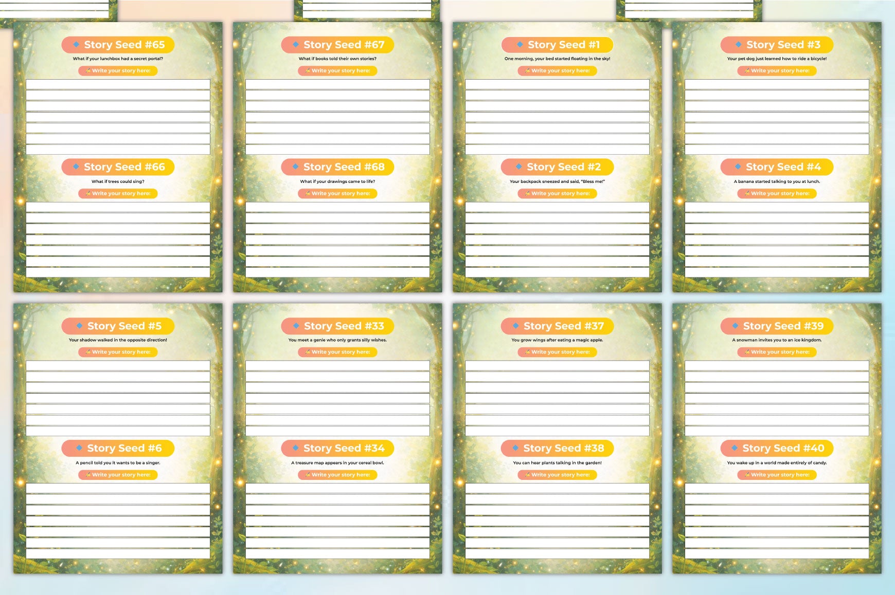 Story Seeds Kids Planner