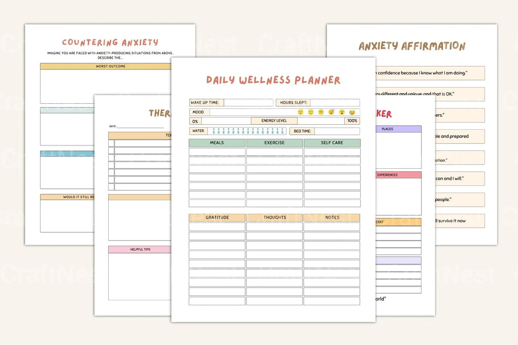Anxiety and ADHD Management Strategies anxiety management planning worksheets