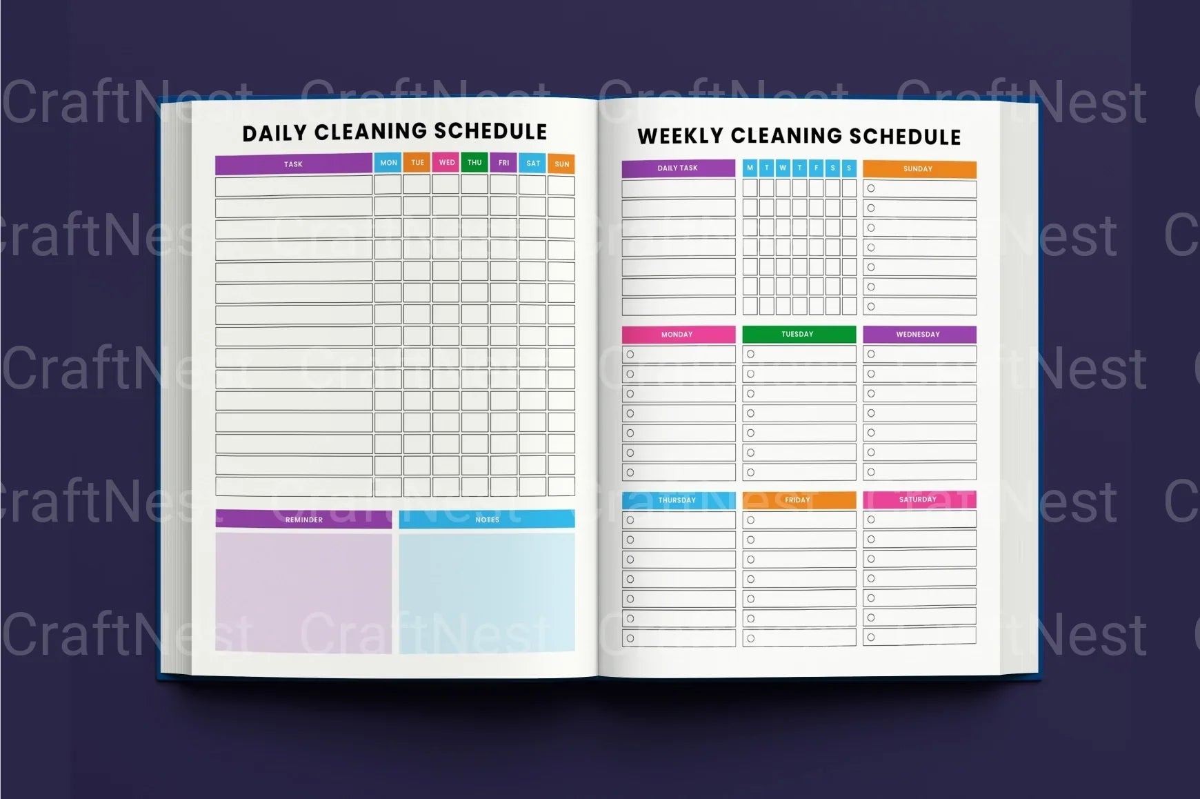 ADHD Printable Planner printable household task management pages