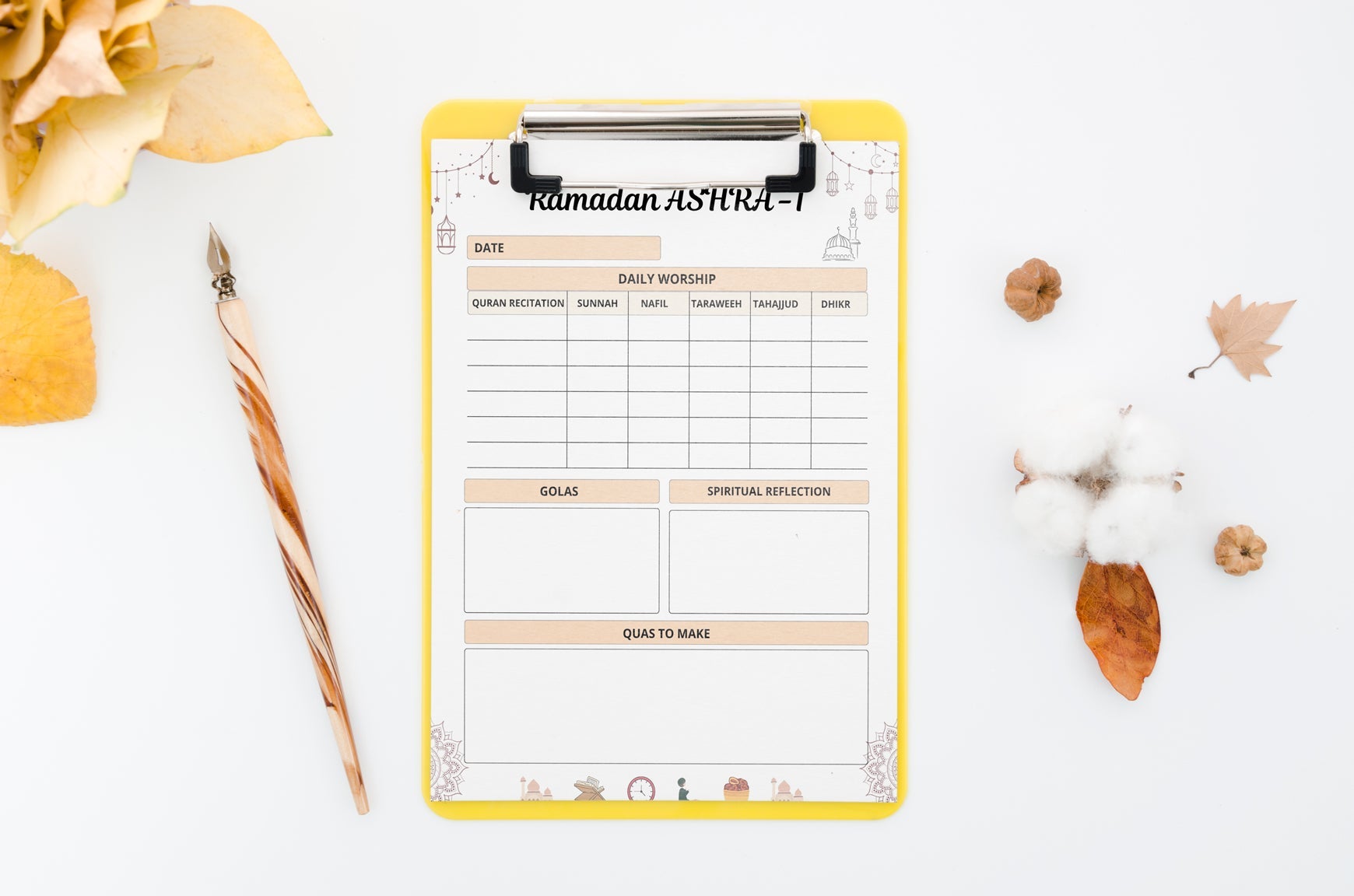 Ramadan Planning Planner