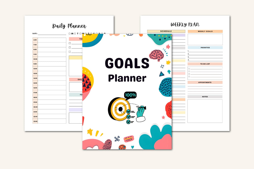 ADHD Mega Planner with life organization and planning worksheets