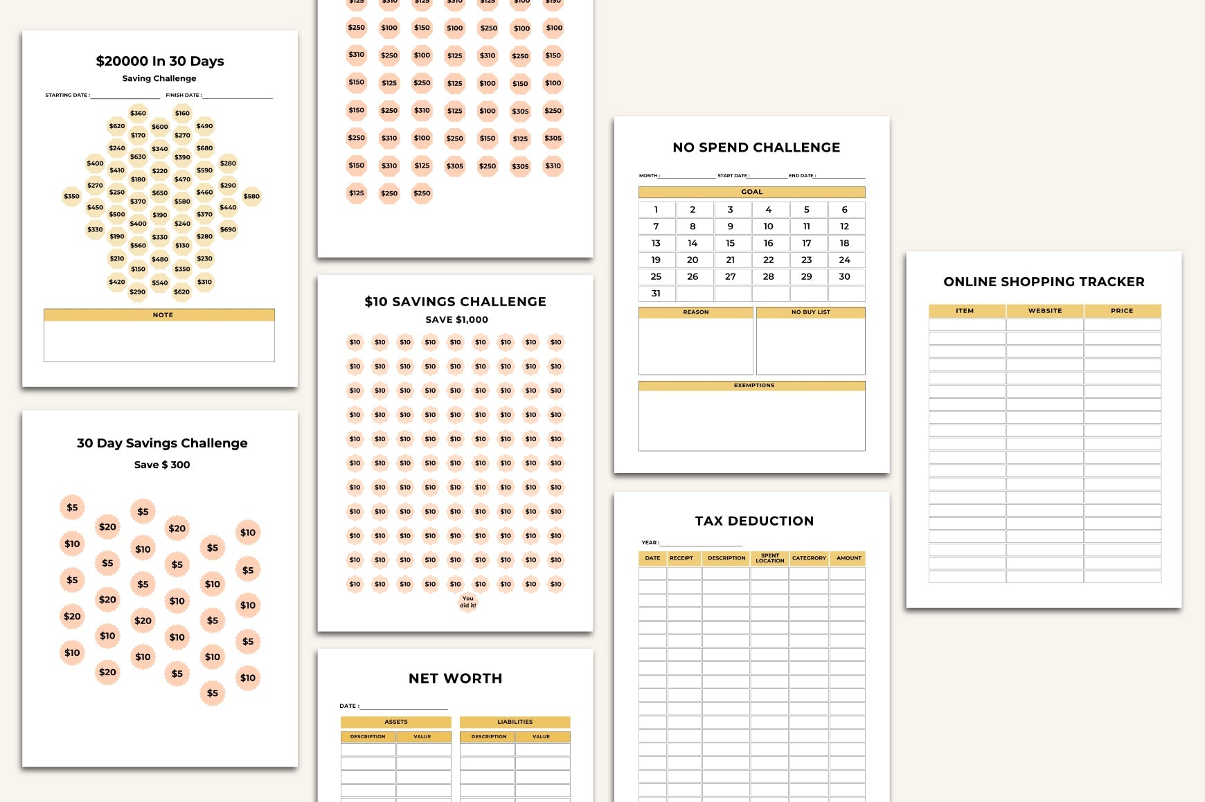 Savings Expense Planner