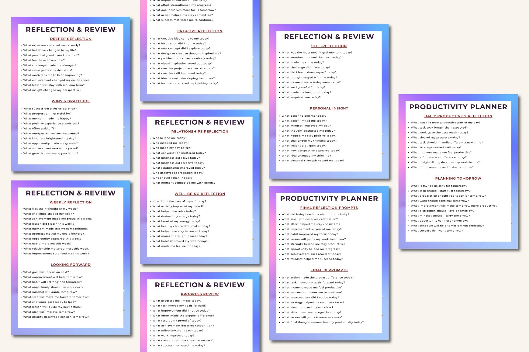 Digital Planner Prompt Guide