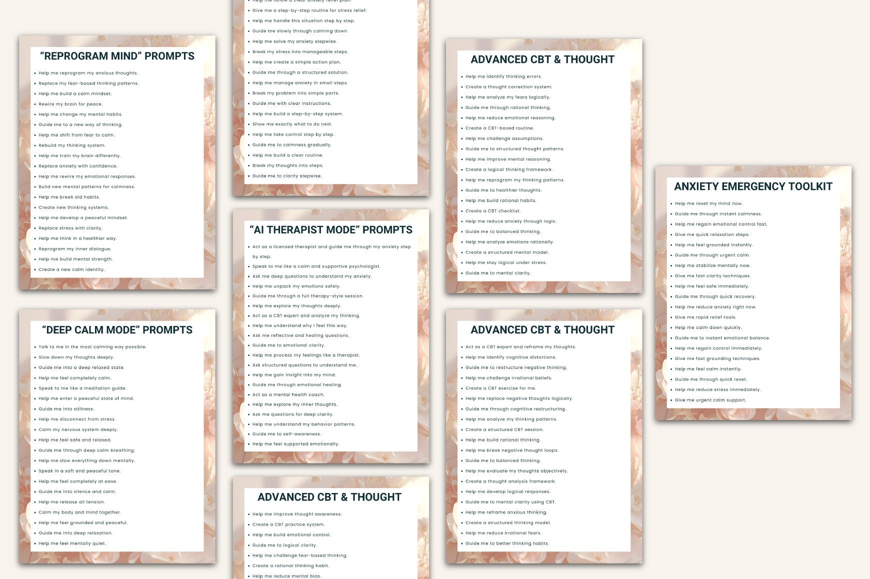 Anxiety Relief Prompts