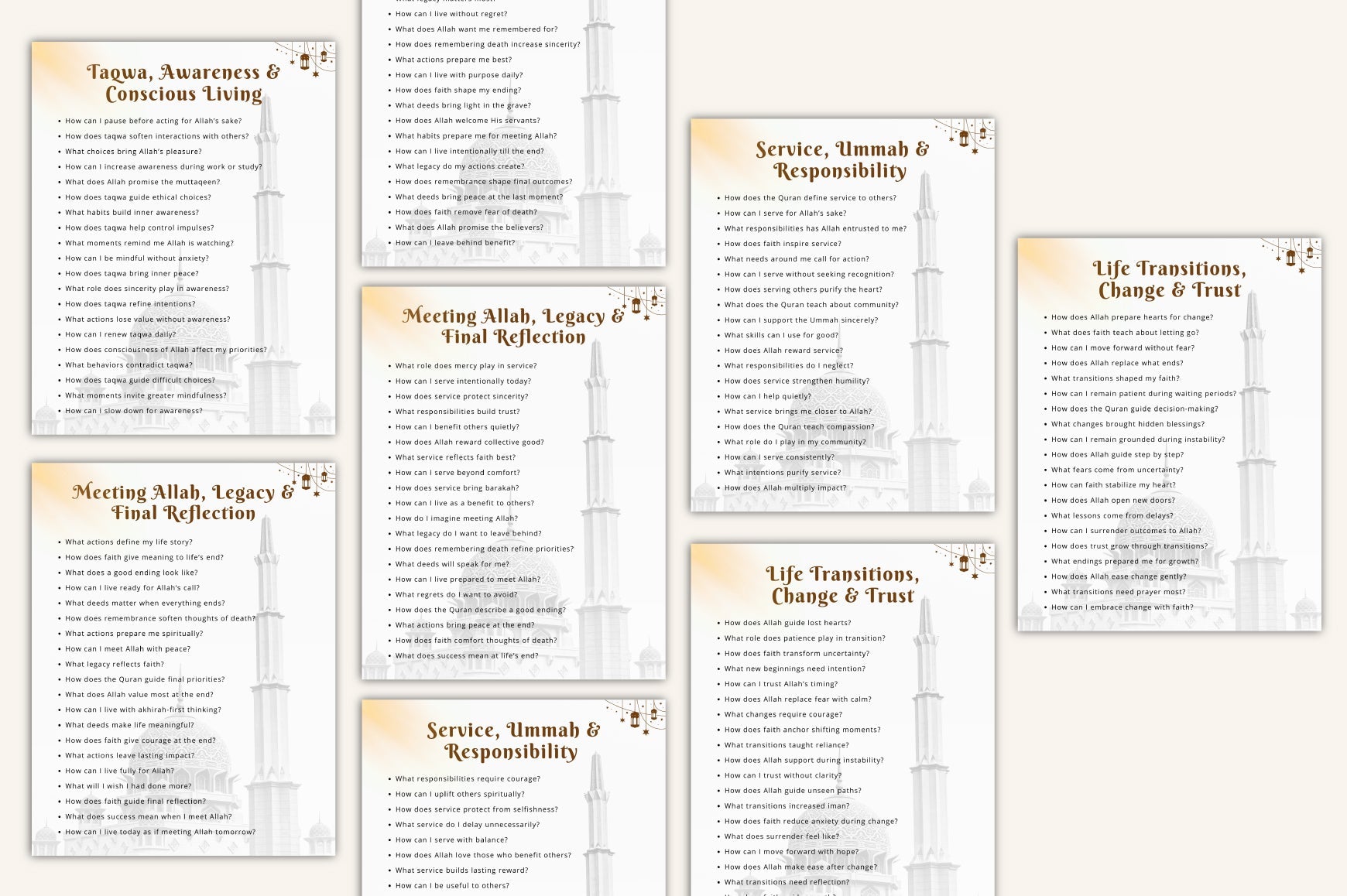 Quranic Thought Journaling Prompts