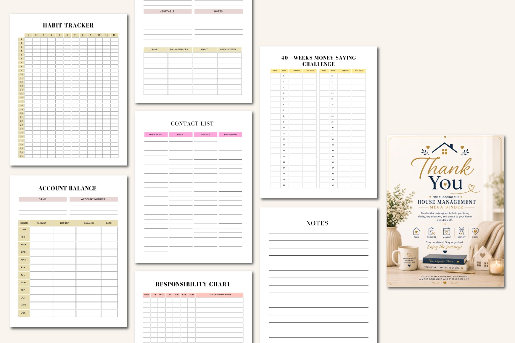 House Management Mega Binder