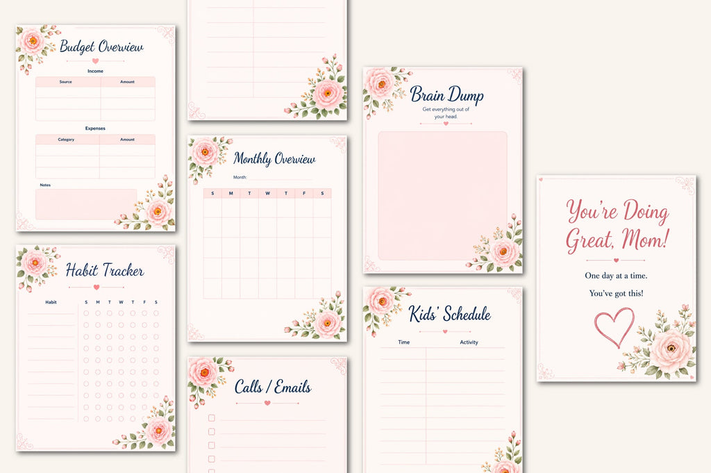 Mom Daily Productivity Planner