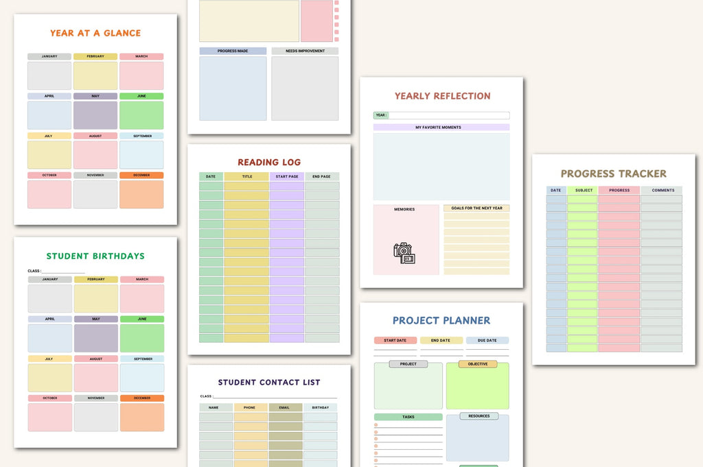 School Year Kids Planner