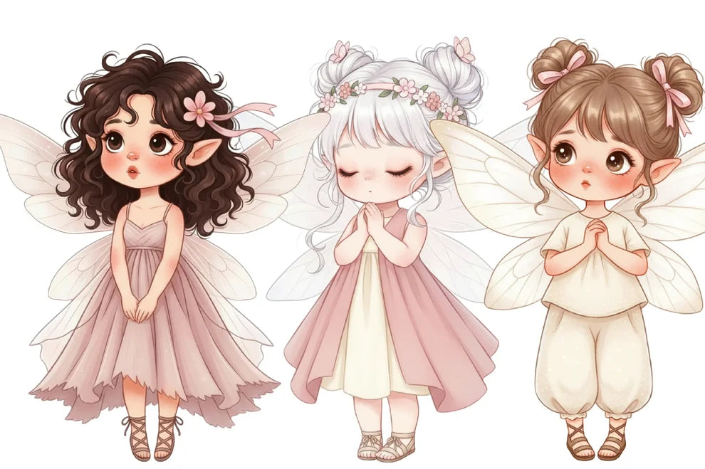 Whimsical Fairy Clipart Bundle