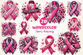 Breast Cancer Awareness Clipart Bundle