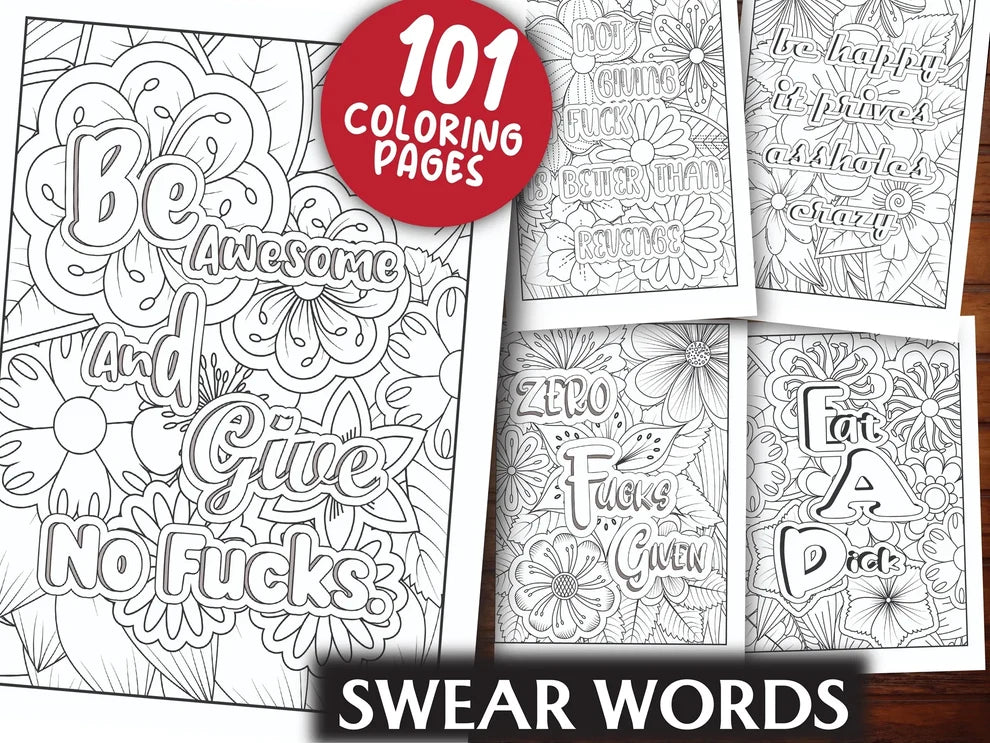 Swear Words Coloring Book
