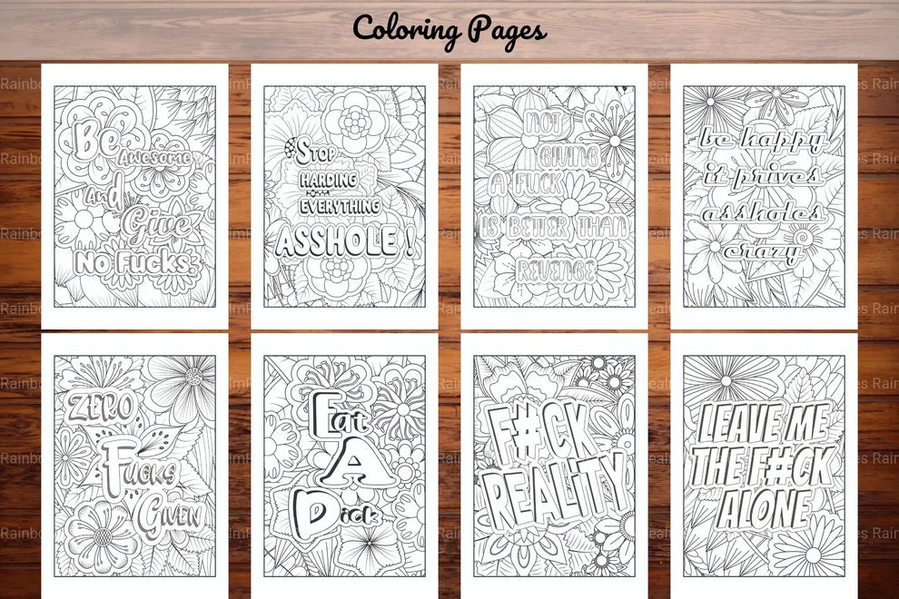 Swear Words Coloring Book