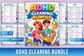 ADHD Planner Bundle cover with printable planning and organization pages