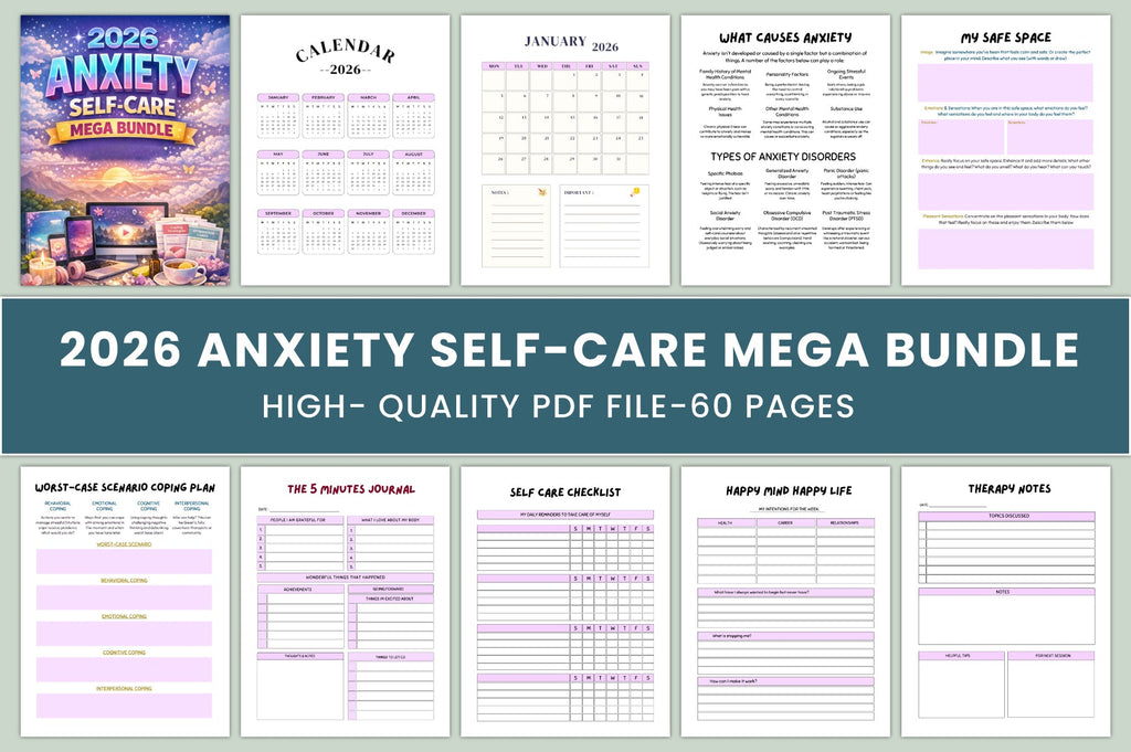 Anxiety Self-Care Mega Journal