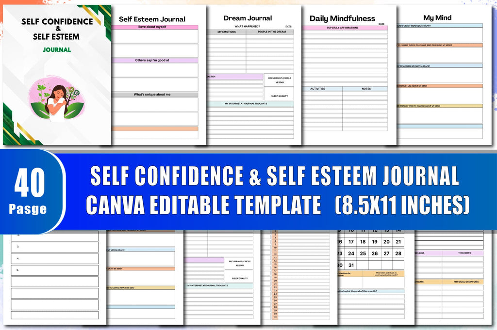 Self Confidence & Self Esteem Journal