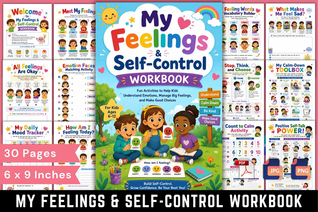 My Feelings Self Control Workbook
