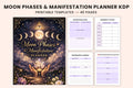Moon Phases Manifestation Planner