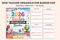 Teacher Organization Binder Planner