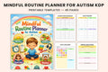 Mindful Routine Planner for Autism cover with printable planner pages