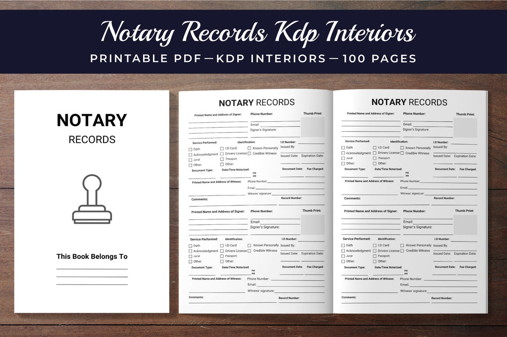 Notary Records Planner