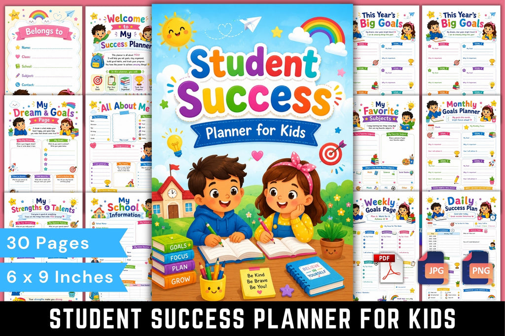 Student Success For Kids Planner