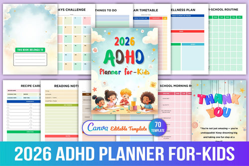 ADHD Planner for Kids Cover Preview