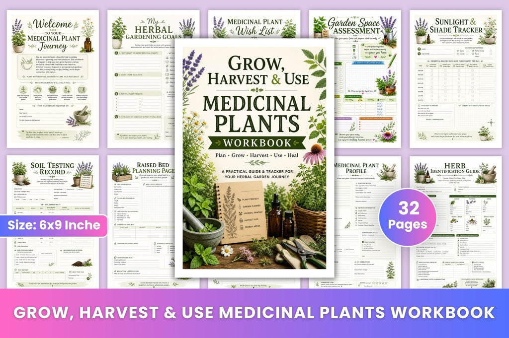 Grow Harvest Medicinal Plants Workbook