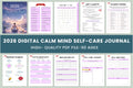 Calm Mind Self Care Journal