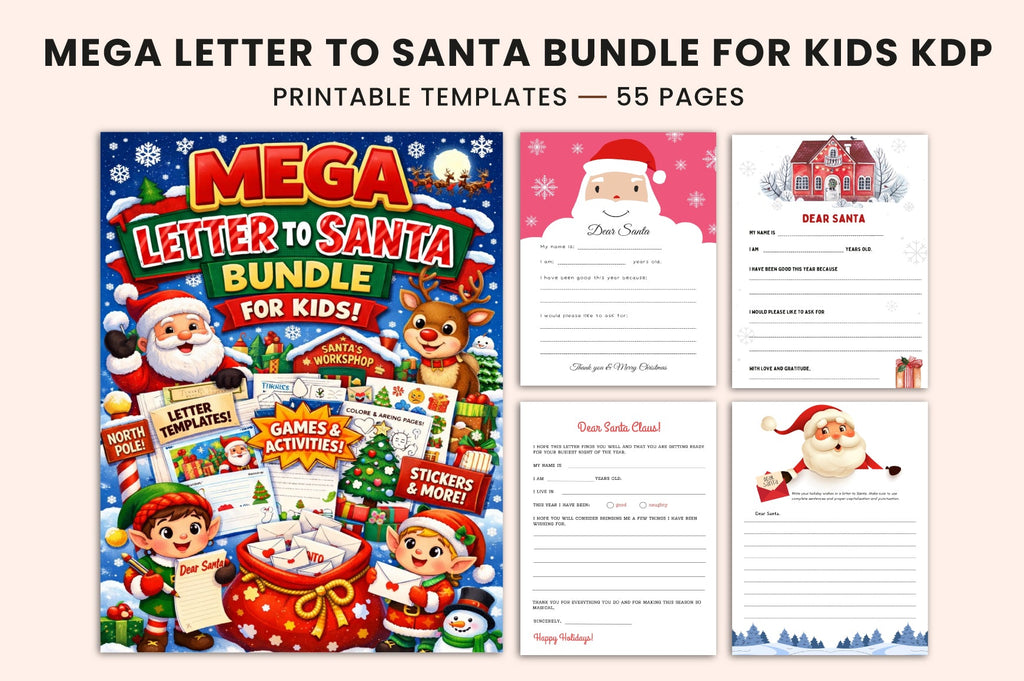 Mega Letter to Santa for Kids Planner