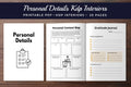 Personal Details Planner