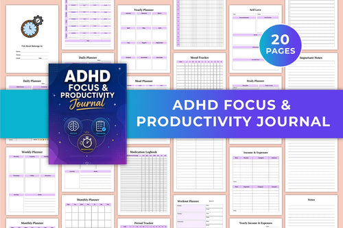 Adhd Focus Productivity Journal