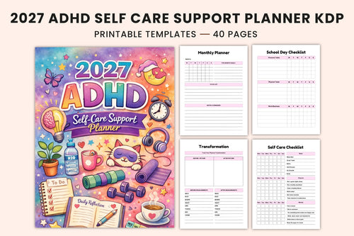 ADHD Self-Care Support Planner Cover
