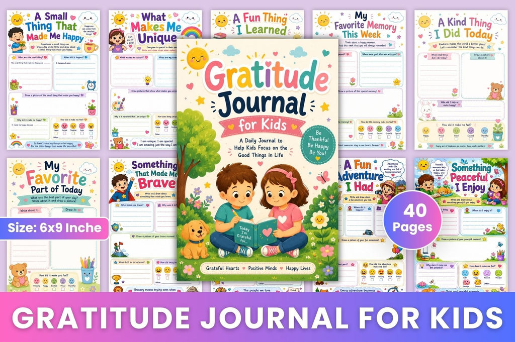 Gratitude For Kids Journal