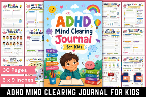 Adhd Mind Clearing For Kids Journal