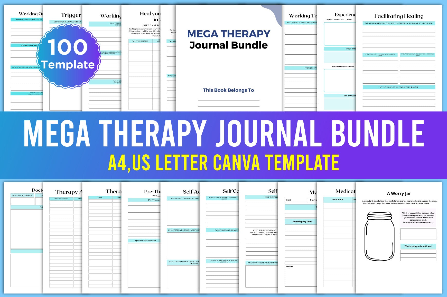Editable Mega Therapy Journal