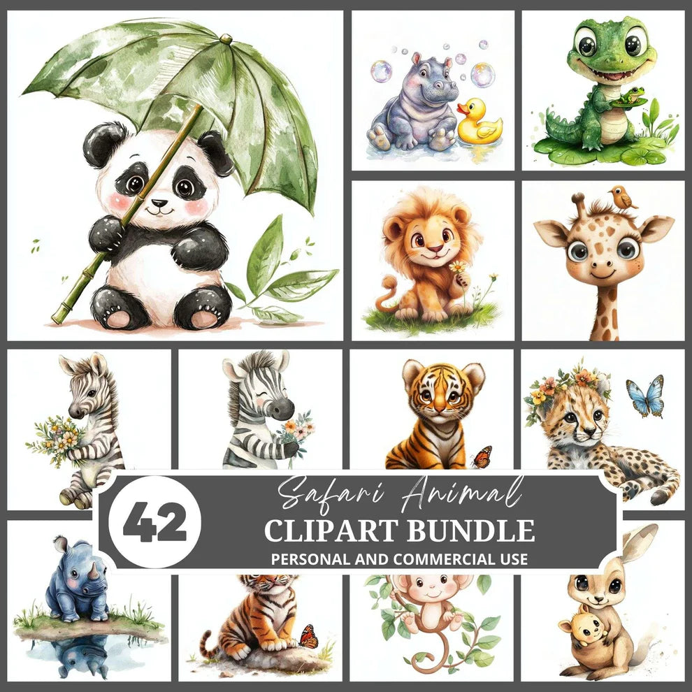 Safari Animals Clipart