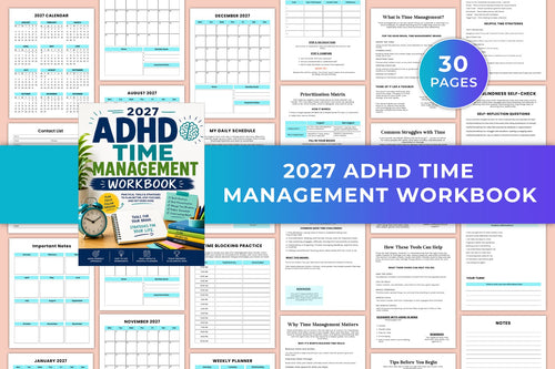 Adhd Time Management Workbook