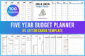 Editable Five-Year Budget Planner