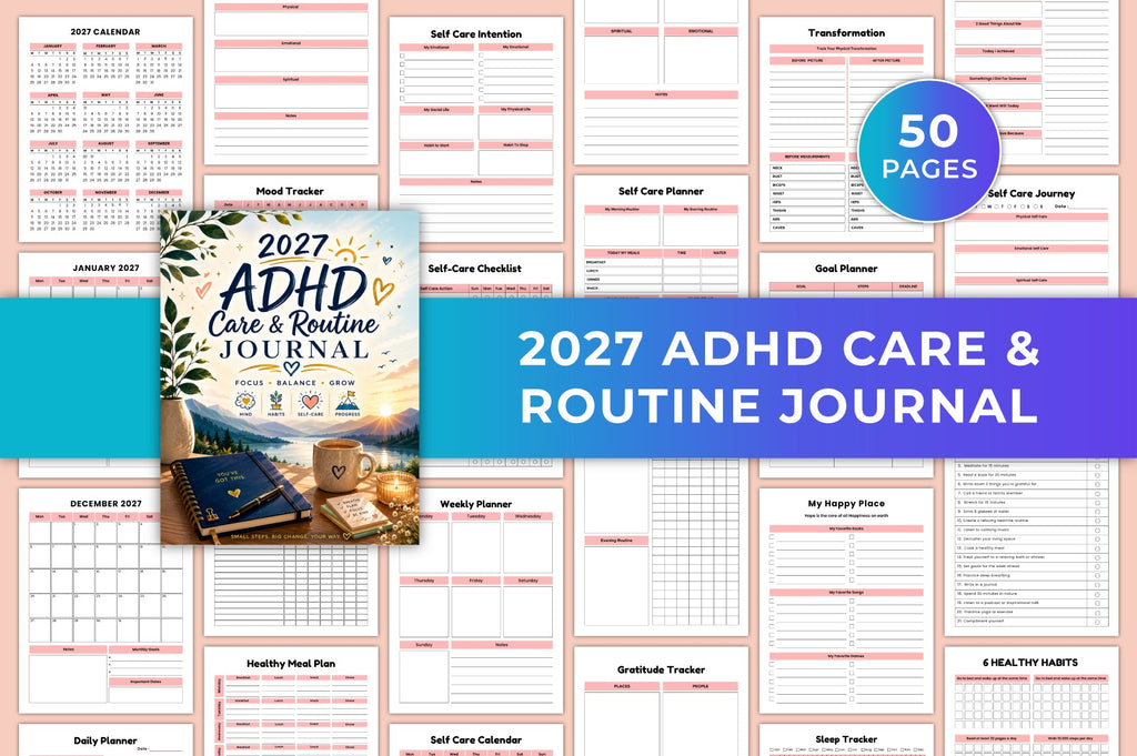 Adhd Care Routine Journal