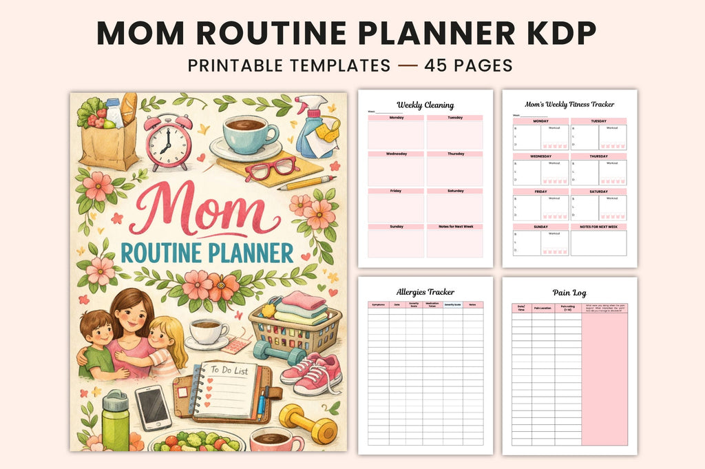 Mom Routine Planner for Daily Organization
