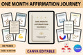 One Month Affirmation Journey Planner