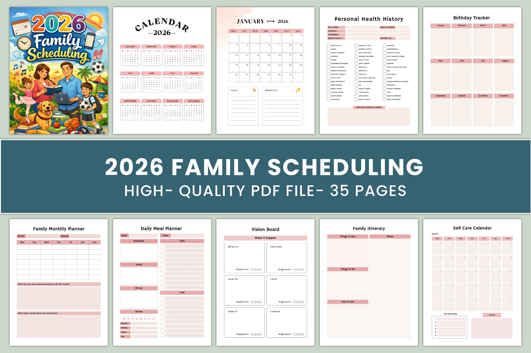 Family Scheduling Planner