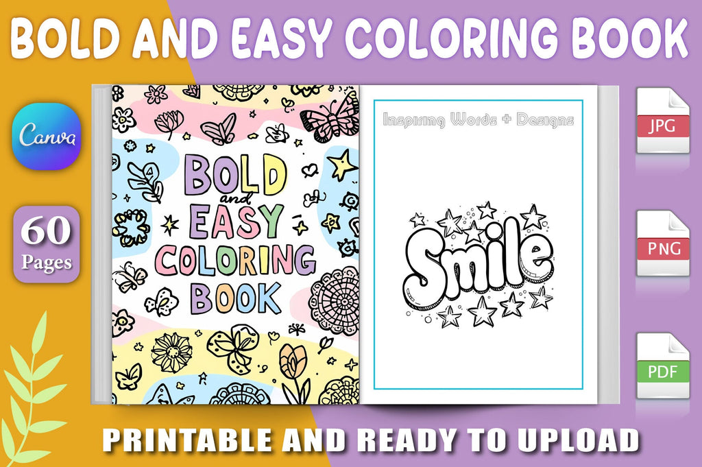 Bold and Easy Coloring Book